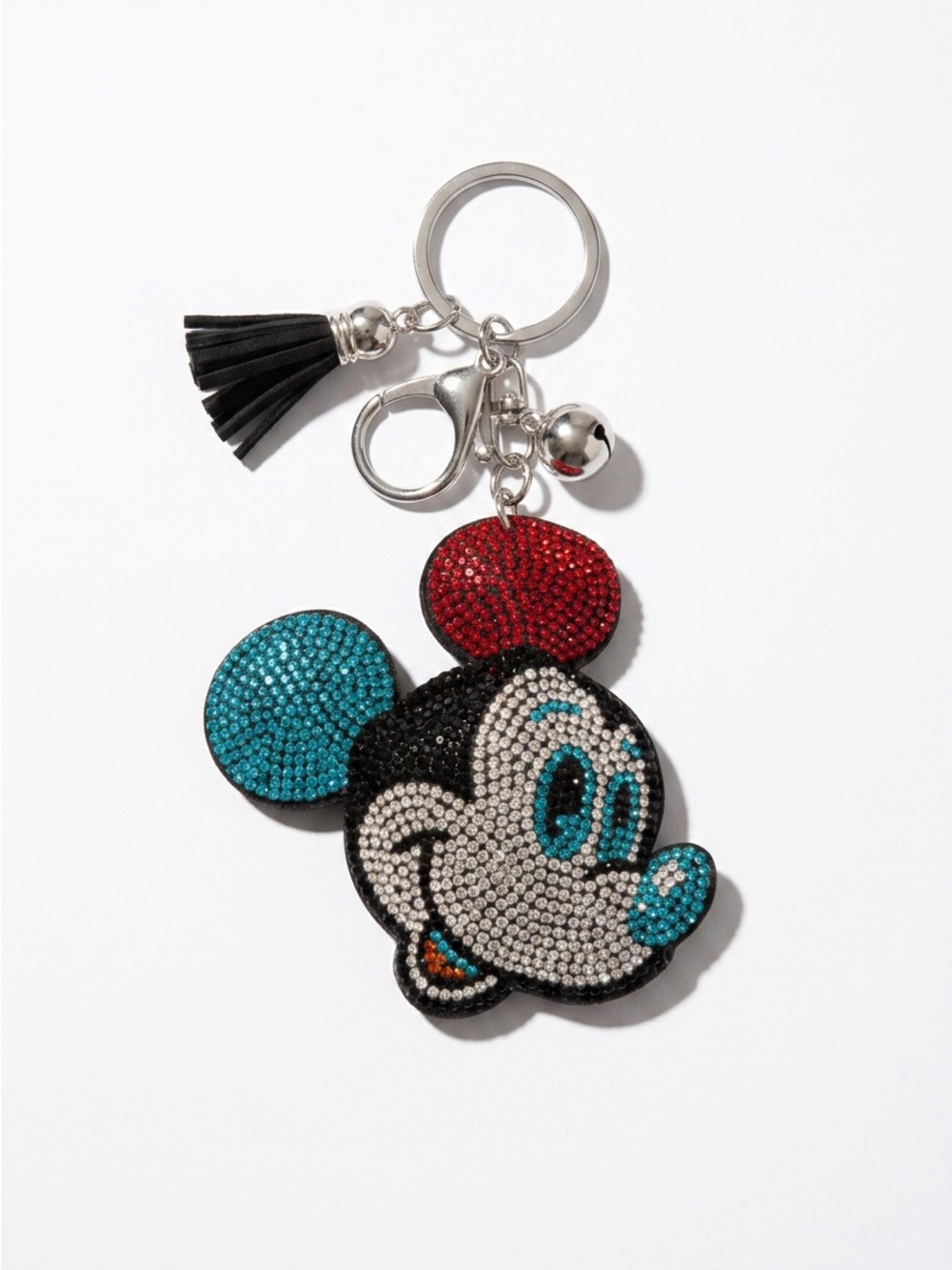 Mickey Mouse Crystal Keychain Bag Backpack Charm